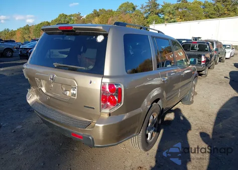 2006 Honda Pilot Ex-L из США, поврежденный, VIN 2HKYF18736H510041